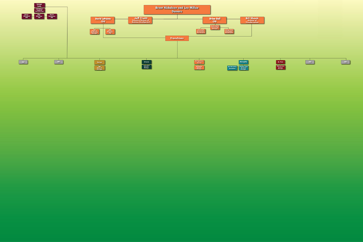 Company Structure Mapping Board