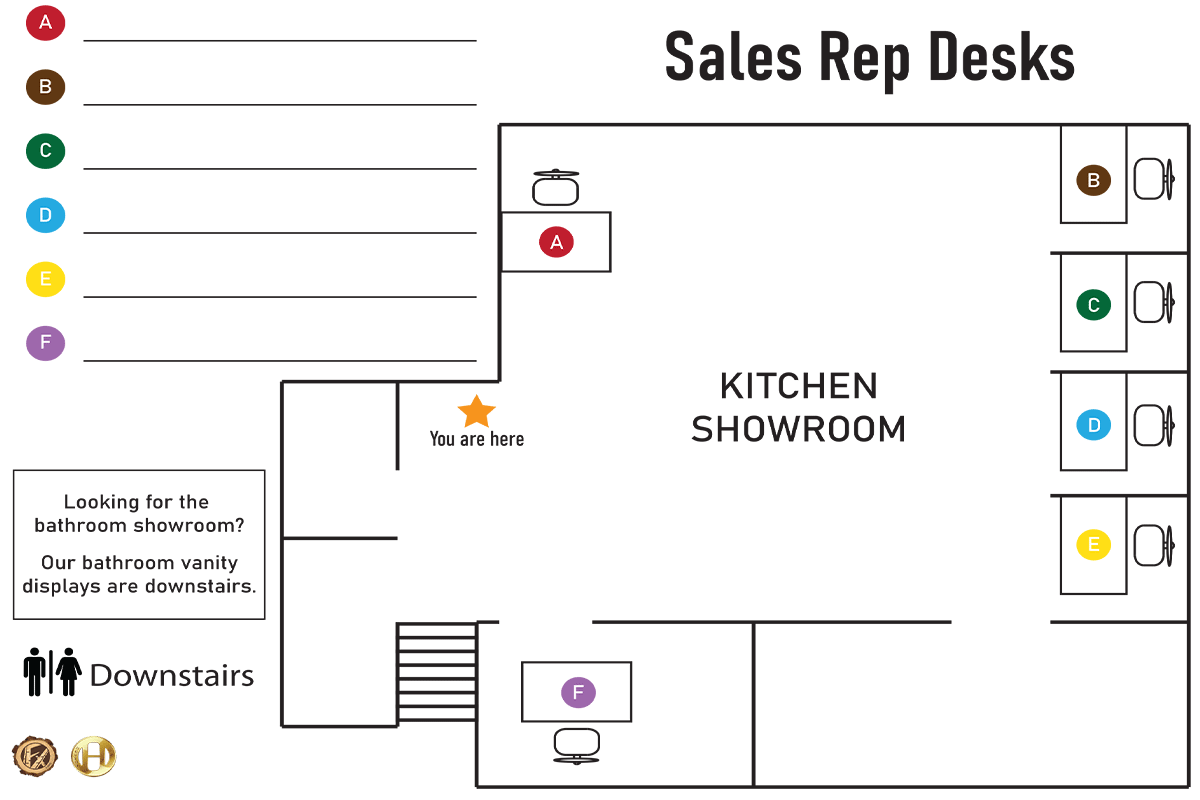 Showroom Map Board