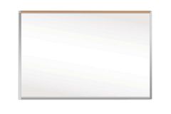 OptiMA® Great White® 5' Magnetic Whiteboards with Cork Map Rail