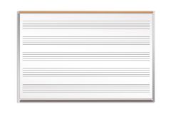 OptiMA® Great White® Magnetic Music Staff Boards with Map Rail