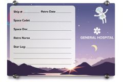 Custom Printed Glass Dry Erase Boards, Silver or Gold Standoffs