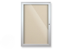 Glass Indoor Enclosed with Color Vinyl Tack Surface