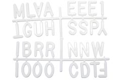 Plastic Helvetica Letter Sprue Set