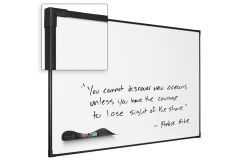 Black Ultra Trim Class A Fire Rated Magnetic Whiteboard