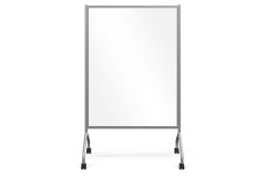 Clear Acrylic Dry Erase Mobile Divider, 54" x 38.5"