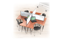 Double Sided Desktop Privacy Divider