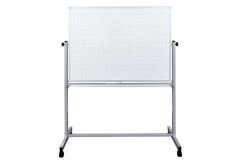 Free-Standing Painted Steel Whiteboard, Ghost Grid Pattern