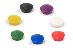 Multicolored Glass Board Button Magnets