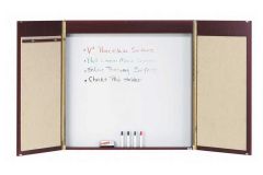 Hardwood Veneer Dry Erase Conference Cabinets