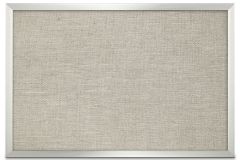 Aluminum Framed Burlap Weave Vinyl Tackboard