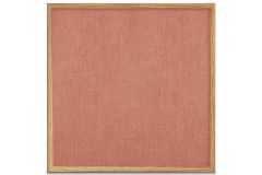 Oak Framed Burlap Weave Vinyl Tackboard