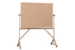 Wood Framed Double Sided Cork Board