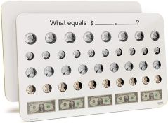 Double Sided Lap Board, Currency Print on One Side