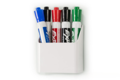Bright White Magnetic Marker Cup Holds up to 8 Markers