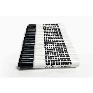 OptiMA® Chisel Tip Dry Erase Markers, black