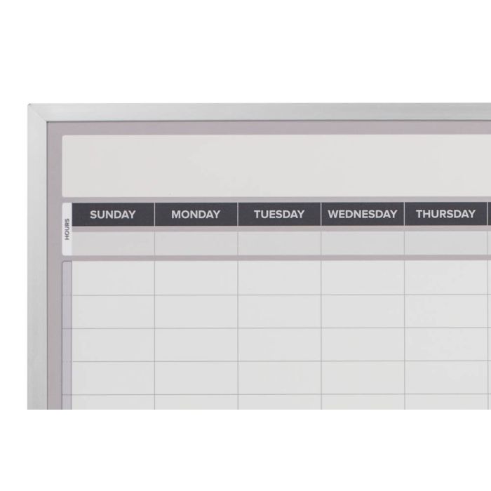 OptiMA® Sunday to Saturday Weekly Dry Erase Calendar