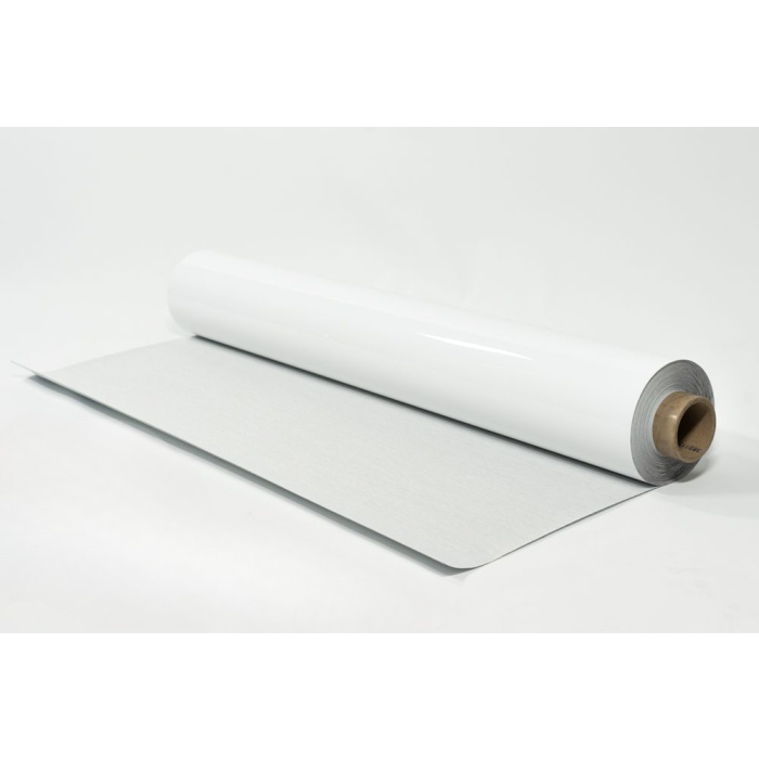OptiMA® 47.25" Wide Magnetic Receptive Dry Erase Wall Covering Bright Finish