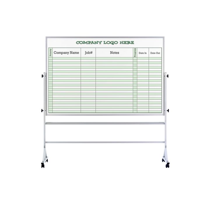 Portable Whiteboard With 1 or 2 Sided Prints