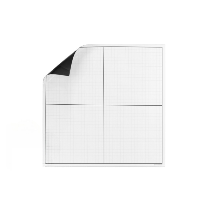 OptiMA® Dry Erase XY Axis Graph Magnet, square