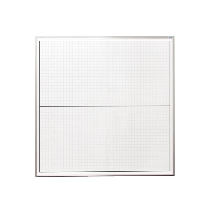 OptiMA® 4' x 4' Dry Erase XY Axis Grid Board