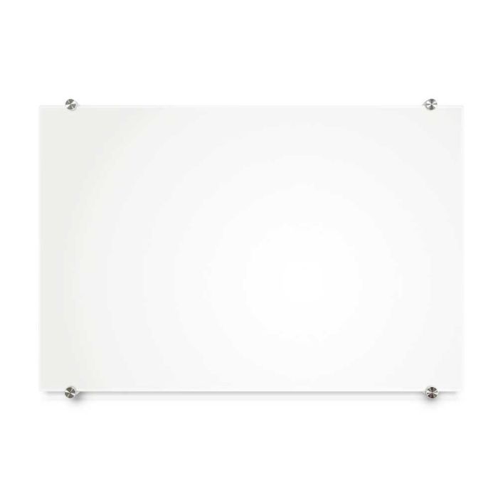 Glass Dry Erase Boards, Gold or Silver Standoffs