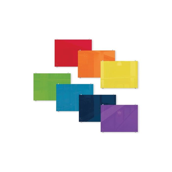 Colored Magnetic Glass Dry Erase Marker Boards assortment