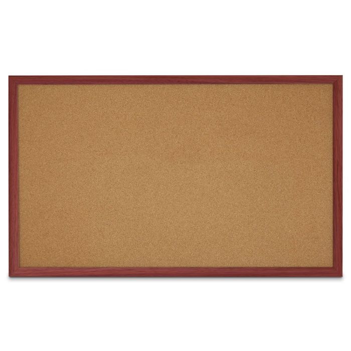 faux wood framed cork board