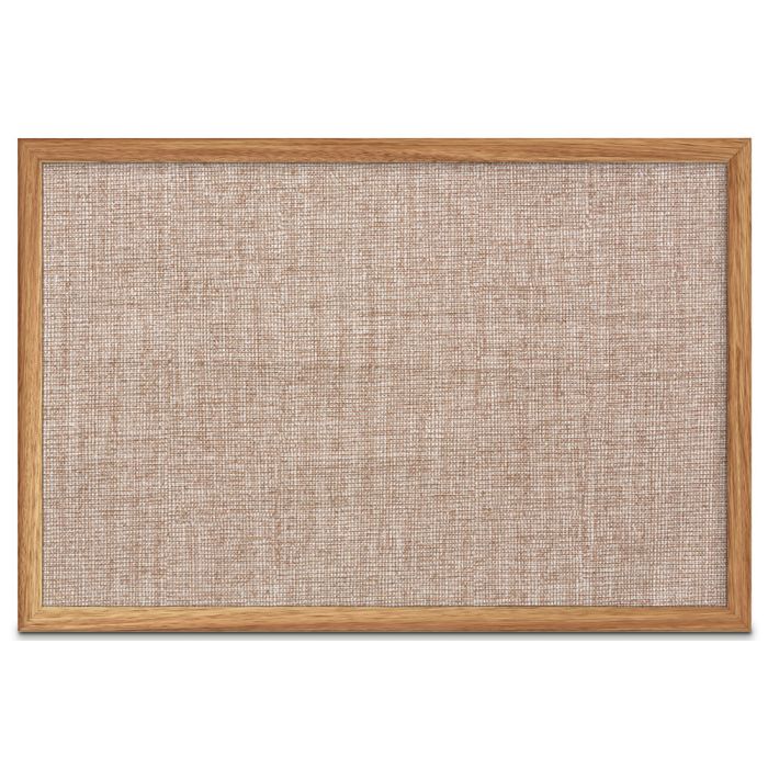 oak framed fabric tackboard