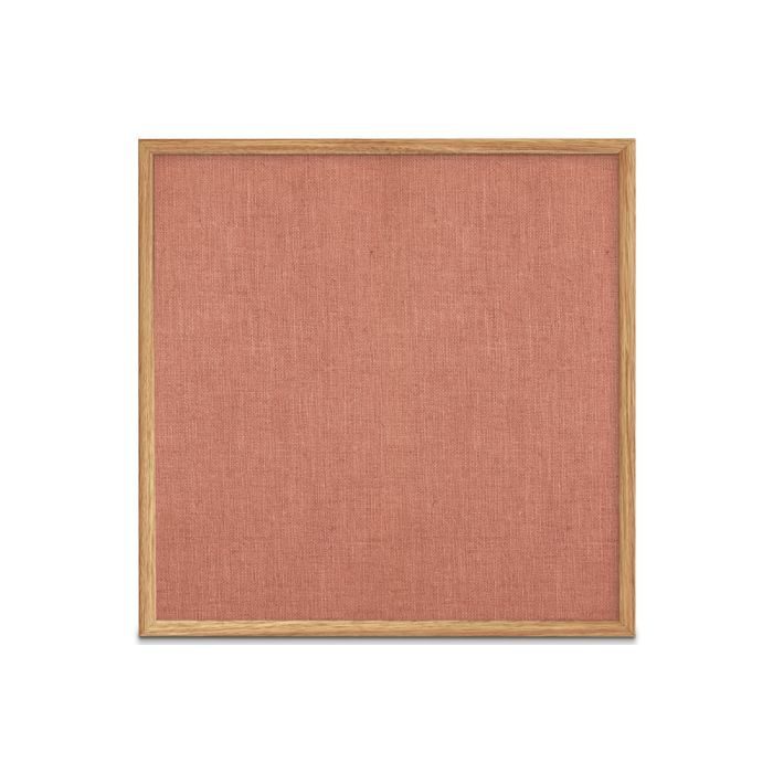 oak framed burlap weave vinyl tackboard
