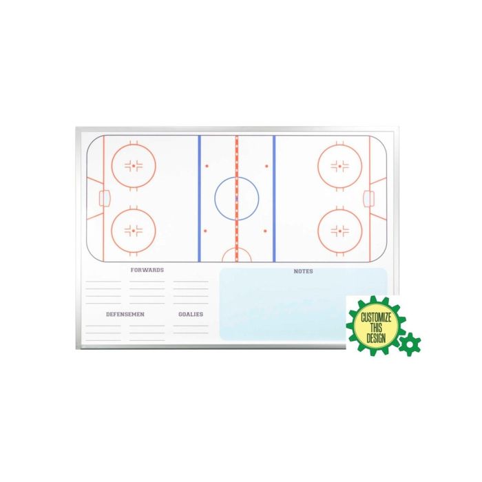 Wall Mounted Ice Hockey Dry Erase Board
