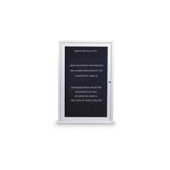 Illuminated Enclosed Letter Board with Aluminum Trim