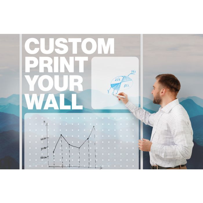 OptiMA® Custom Printed Full Height Magnetic Dry Erase Whiteboard Wall