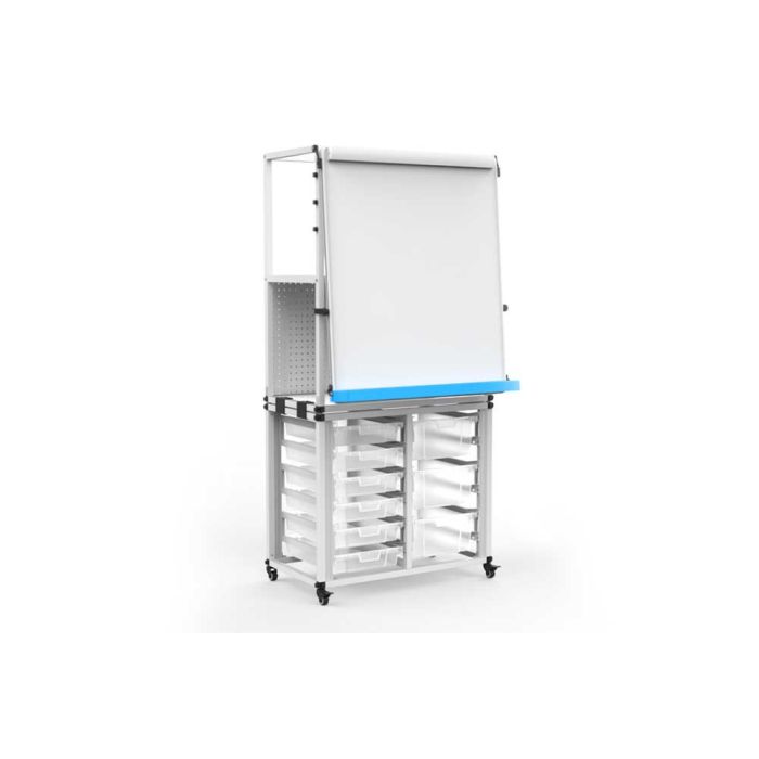 Modular Storage Easel with Locking Casters