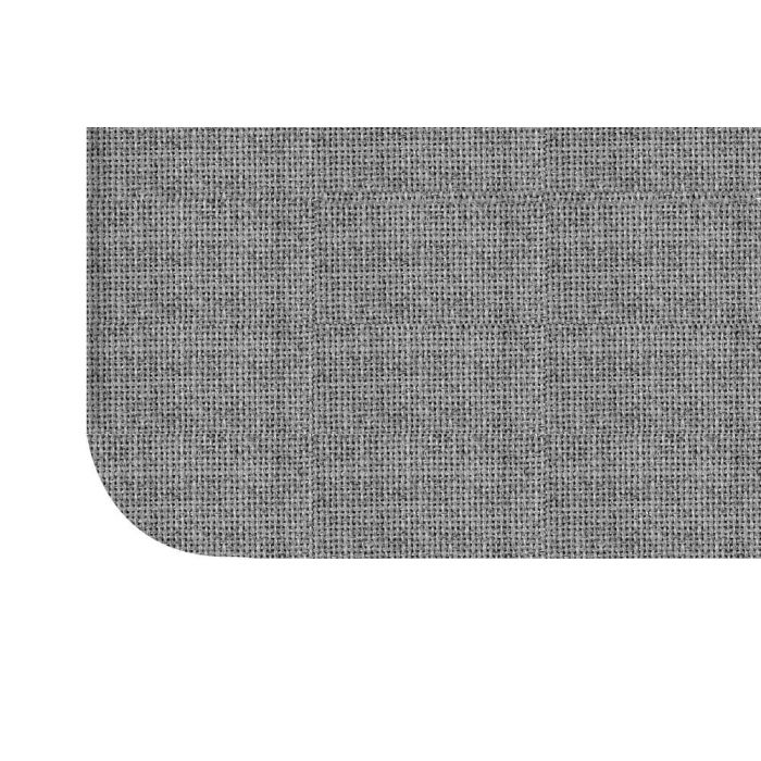 Wrapped Edge Guilford of Maine Fabric Tackboard, Radius Corner, 18" x 24", Grey Mix
