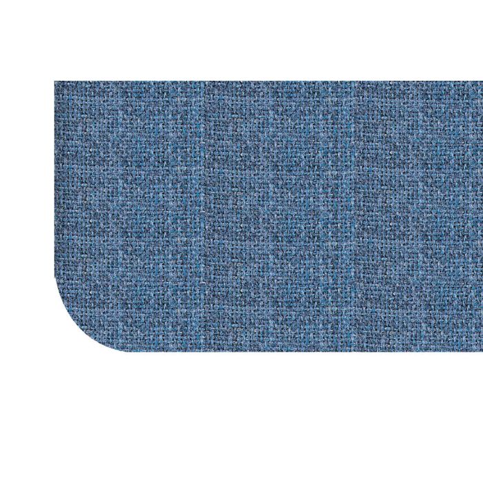Wrapped Edge Guilford of Maine Fabric Tackboard, Radius Corner, 24" x 36", Wedgewood