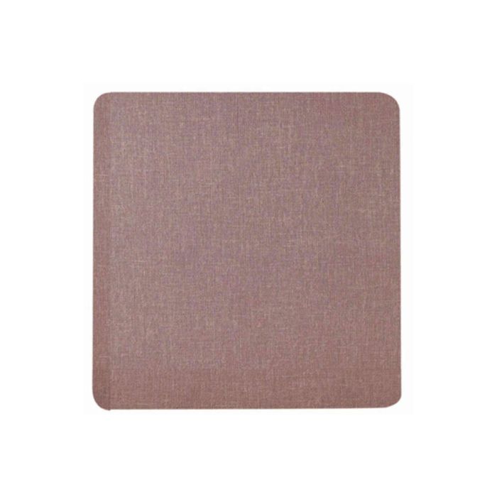 Wrapped Edge Guilford of Maine Fabric Tackboard, Radius Corner, 48" x 48", Pumice