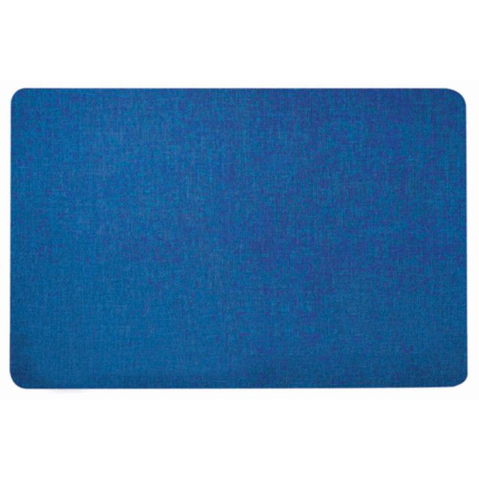 Wrapped Edge Guilford of Maine Fabric Tackboard, Radius Corner, 48" x 72", Sapphire