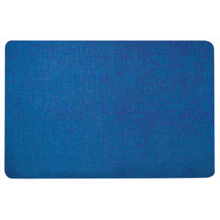 Wrapped Edge Guilford of Maine Fabric Tackboard, Radius Corner, 48" x 96", Sapphire