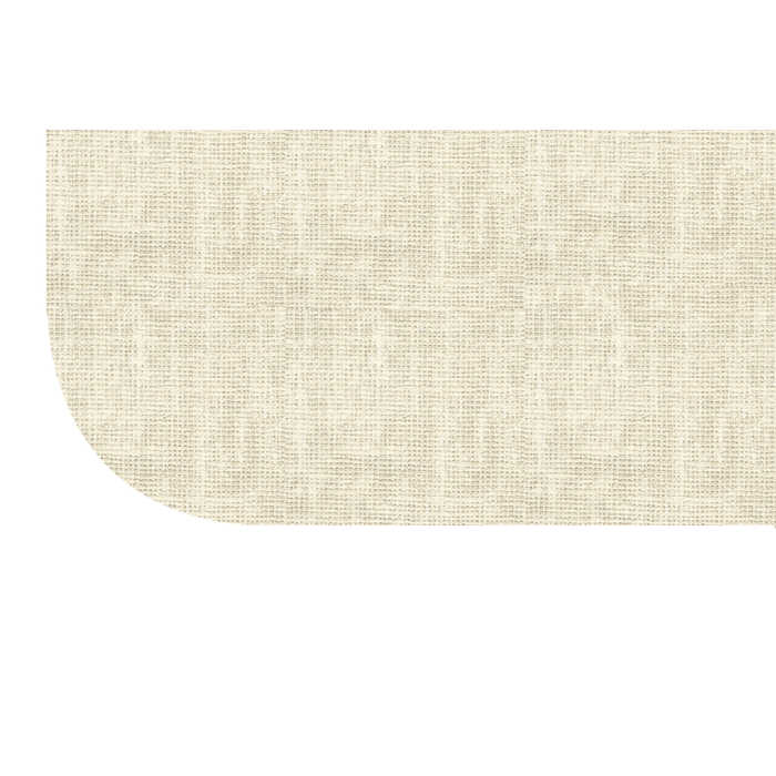 Wrapped Edge Koroseal Vinyl Tackboard, Radius Corner, 24" x 36", Putty