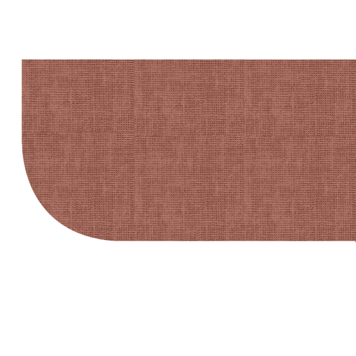 Wrapped Edge Koroseal Vinyl Tackboard, Radius Corner, 18" x 24", Rosebud