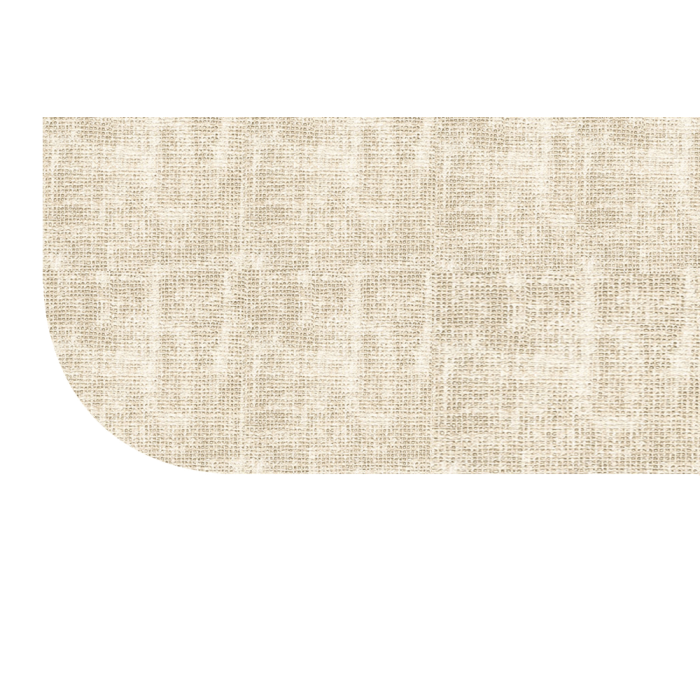 Wrapped Edge Koroseal Vinyl Tackboard, Radius Corner, 48" x 48", Almond