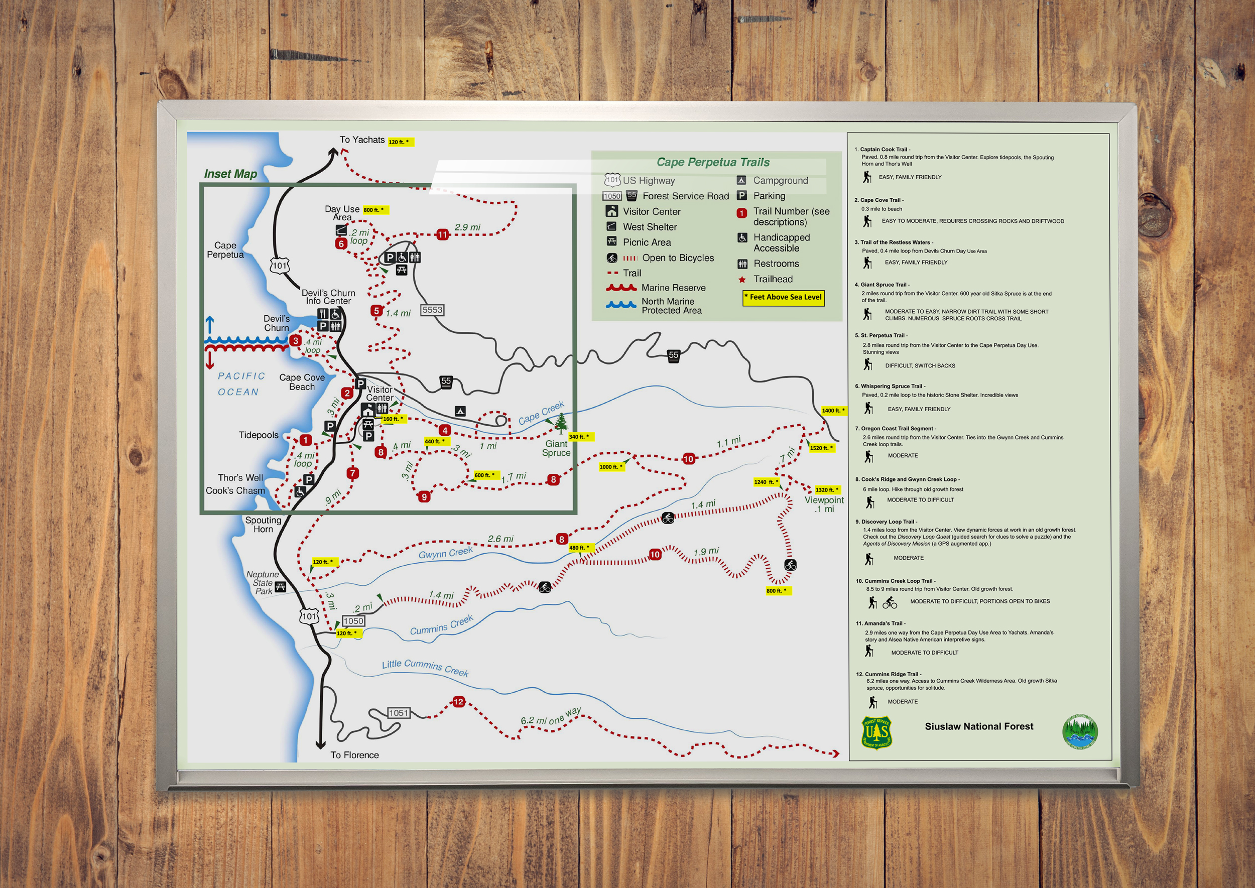 National Park Dry Erase Board