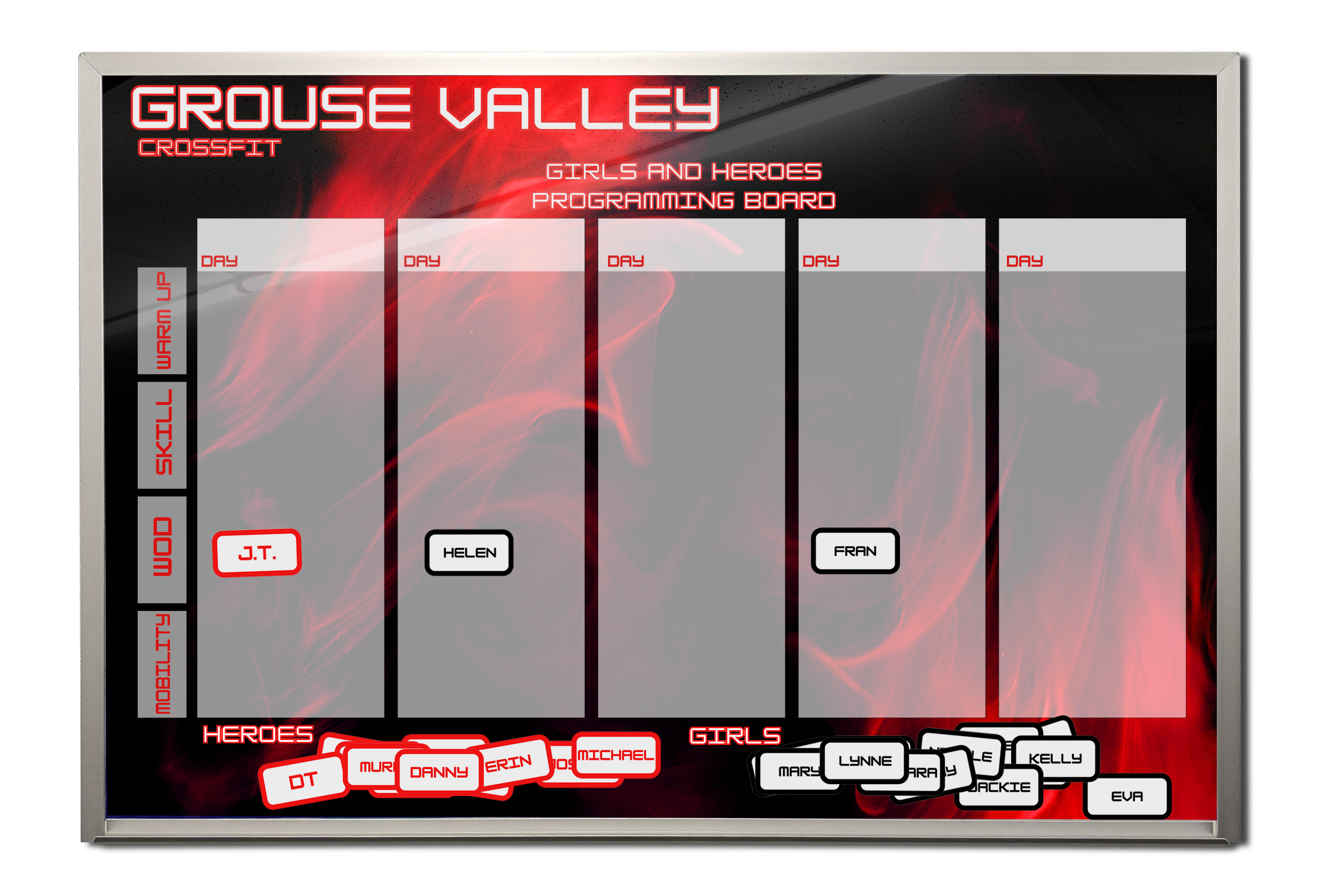 Heroes and Girls WOD board