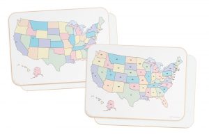 Student US Map Dry Erase Board