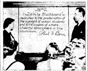 The First Whiteboards