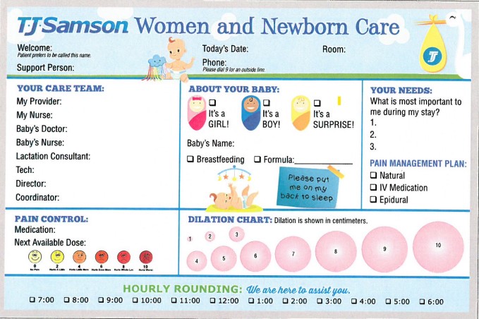 Custom Maternity Board