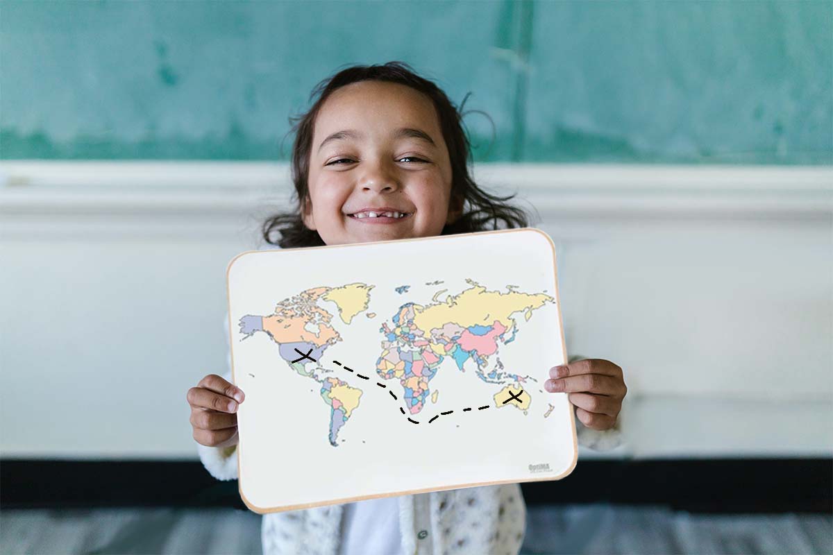 Make Geography Fun with OptiMA's World and USA Map Lapboards