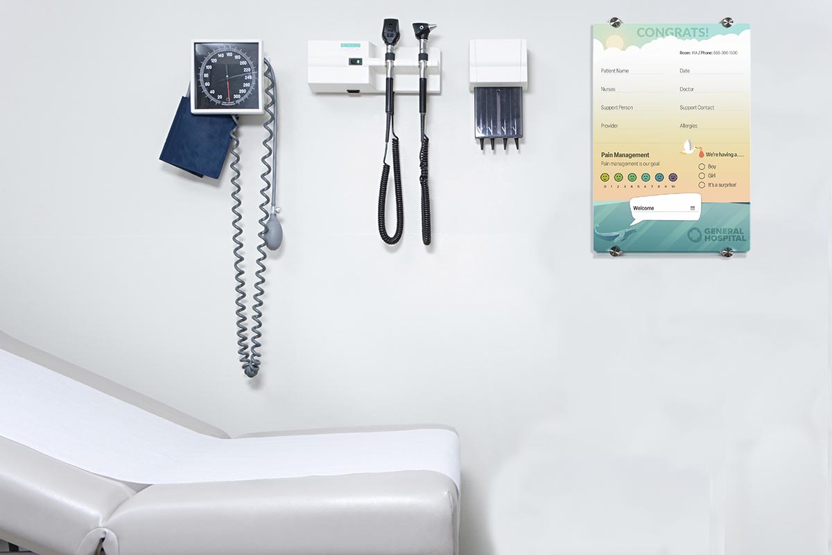 Custom Glass Dry Erase Boards Made for Healthcare